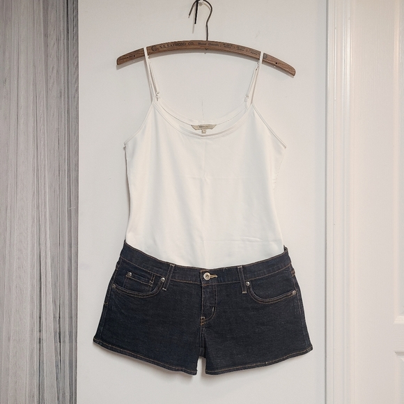 Jean Shorts in Dark Wash Denim - Picture 3 of 14